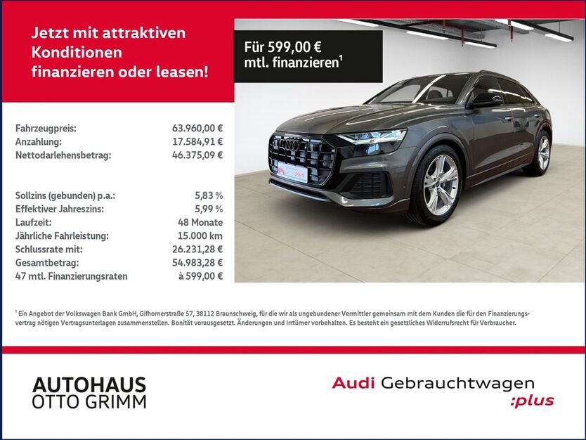 Audi Q8 72.329 km 63.959 € Bitterfeld-Wolfen 06749