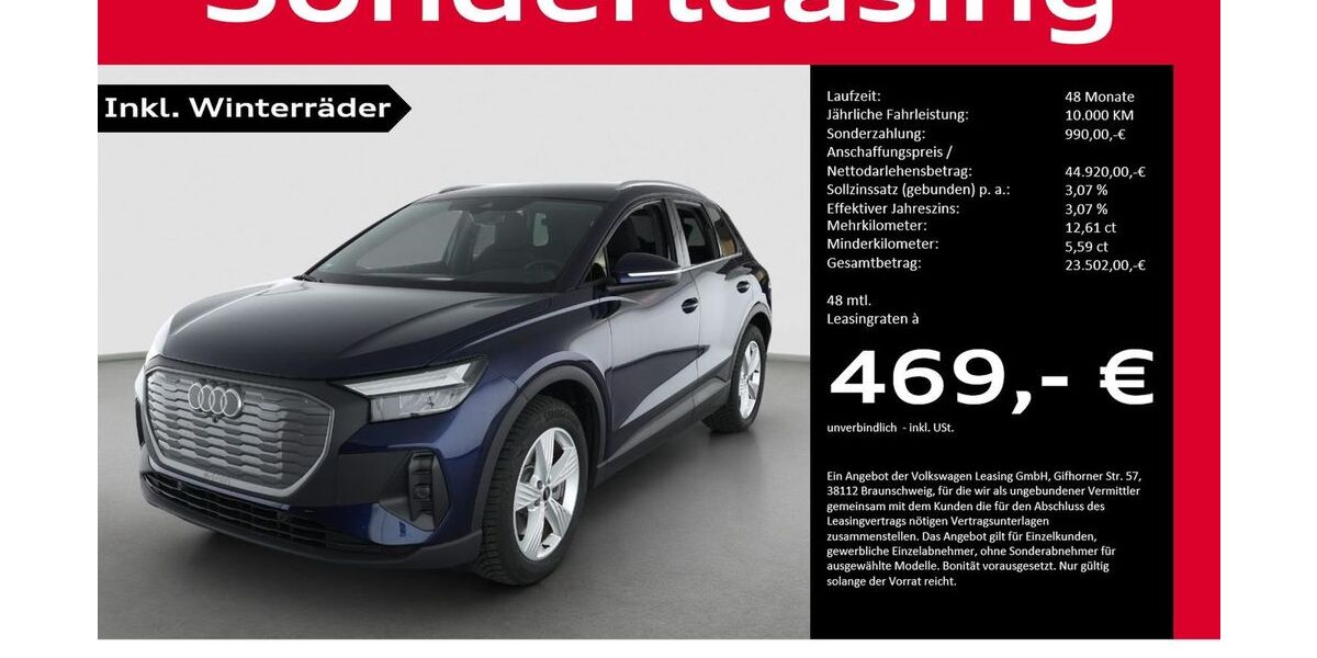 Audi Q4 e-tron 6.275 km 44.920 &euro; Halle (Saale) 06110