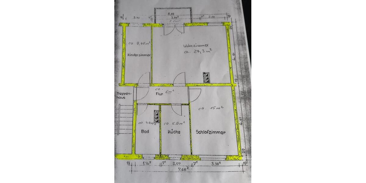 Etagenwohnung Halle (Saale) Damaschkestraße - 3 Zimmer, 69 m&sup2;, 139.000&euro; | Angebot:27273375