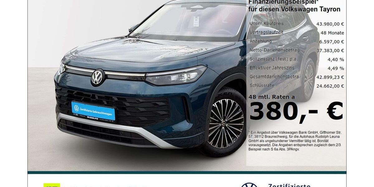 VW Tayron 6.600 km 42.970 &euro; Leuna 06237