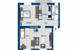 Etagenwohnung Halle (Saale) Frohe Zukunft - 3 Zimmer, 62 m&sup2;, 500&euro; | Angebot:26657563