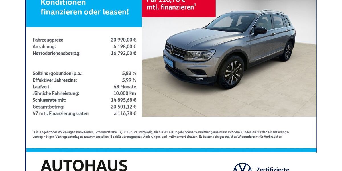 VW Tiguan 85.516 km 20.480 &euro; Bitterfeld-Wolfen 06749