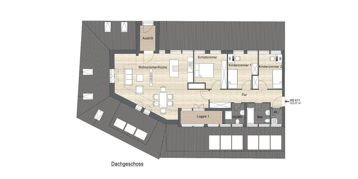 Etagenwohnung Halle (Saale) Dölau - 4 Zimmer, 94 m&sup2;, 1.015&euro; | Angebot:25839758