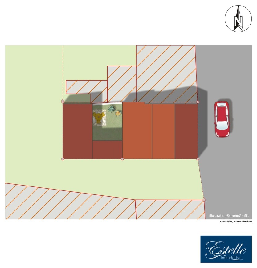 Kein grüner Daumen notwendig - Gasheizung von 2021 - Terrasse 3 zimmer