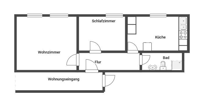 Wohnen mit der WGK Köthen .... in Kleinwülknitz zimmer