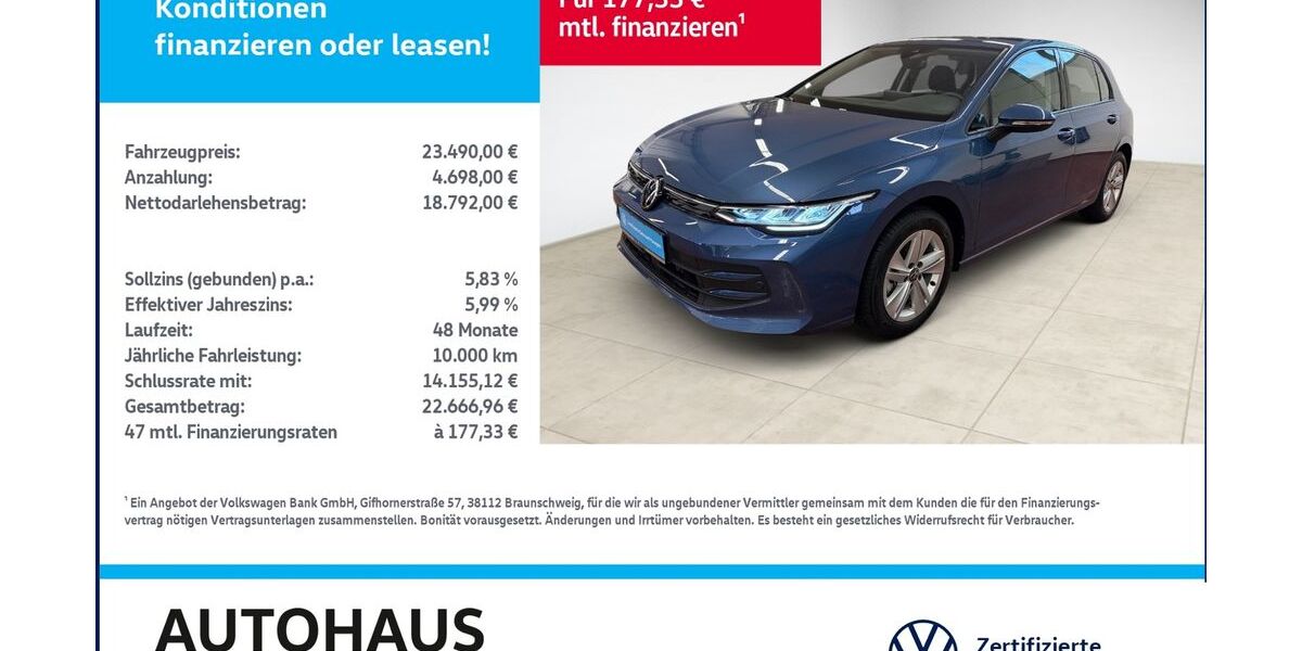 VW Golf 16.117 km 23.490 &euro; Bitterfeld-Wolfen 06749
