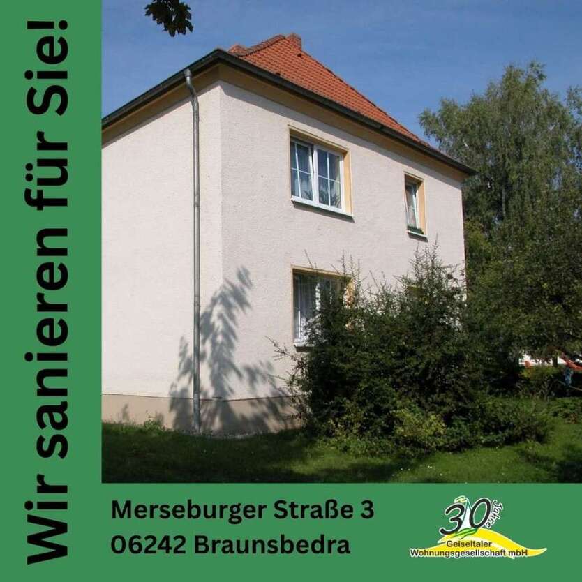 Wohnung zum Mieten in Braunsbedra 341 € 62 m²