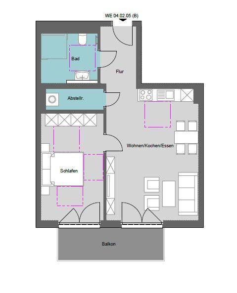 Etagenwohnung Delitzsch - 2 Zimmer, 58 m&sup2;, 759&euro; | Angebot:22893404