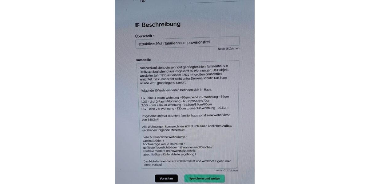 Mehrfamilienhaus, Wohnhaus Delitzsch - 22 Zimmer, 688 m&sup2;, 999.000&euro; | Angebot:24977786