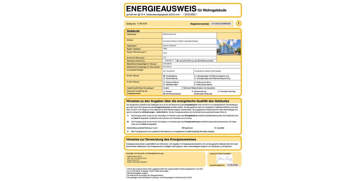 Etagenwohnung Eisleben (Lutherstadt) - 1 Zimmer, 24 m&sup2;, 200&euro; | Angebot:23736525