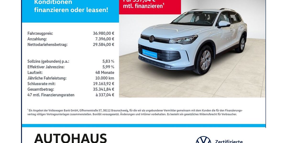 VW Tiguan 10.407 km 36.480 &euro; Bitterfeld-Wolfen 06749