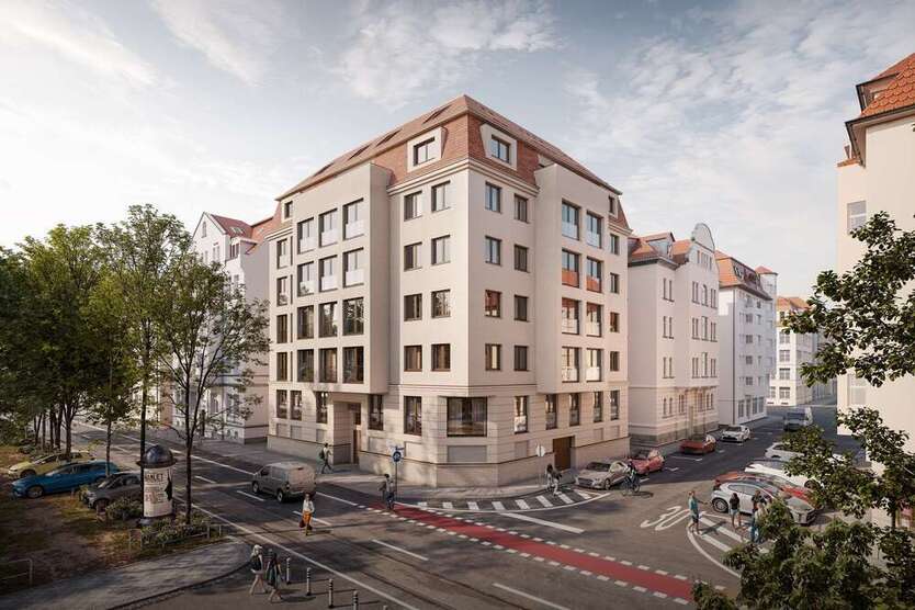 Neubauprojekt in der beliebten Südvorstadt: Eigentumswohnung im 5. OG mit 4 Zimmern