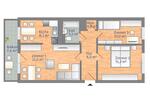 Etagenwohnung Halle (Saale) Dölau - 3 Zimmer, 70 m&sup2;, 606&euro; | Angebot:26381335