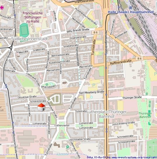 Dachgeschoßwohnung Halle (Saale) Damaschkestraße - 3 Zimmer, 72 m&sup2;, 680&euro; | Angebot:24416020