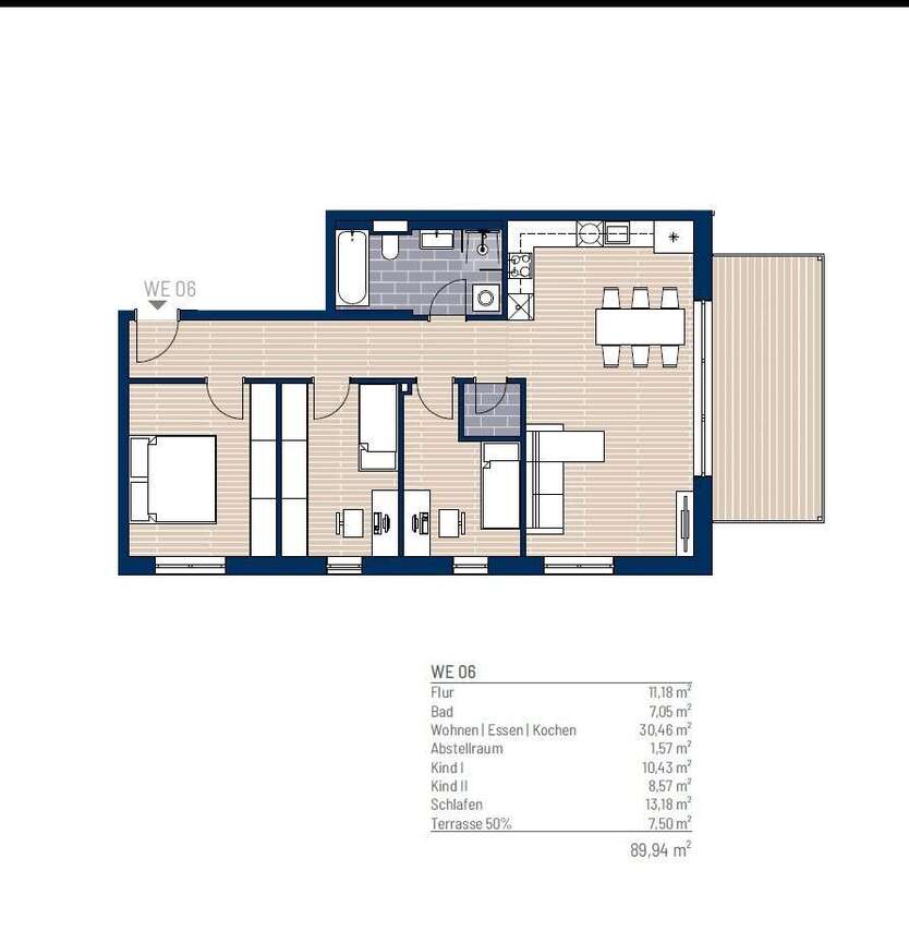 Familien aufgepasst: Lichtdurchflutet und komfortabel - Dreiraumwohnung nahe dem See 4 zimmer