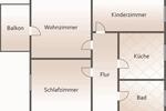 Etagenwohnung Bad Lauchstädt - 3 Zimmer, 57 m&sup2;, 350&euro; | Angebot:26379984