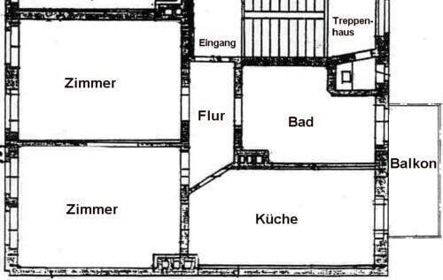 Etagenwohnung Halle Innenstadt - 2 Zimmer, 67 m&sup2;, 470&euro; | Angebot:26920891