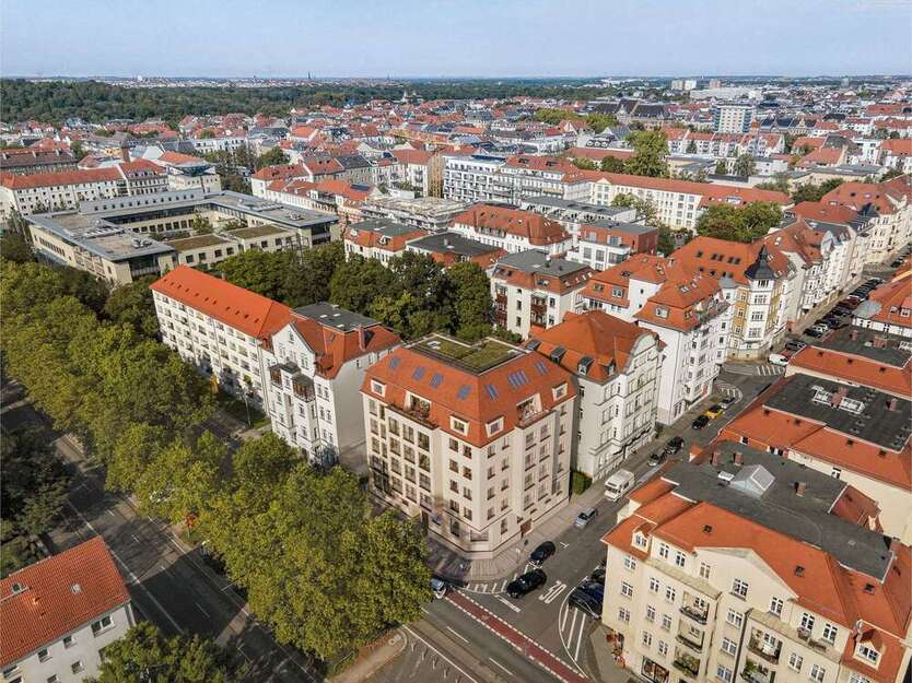 KfW40-Neubauprojekt in der beliebten Südvorstadt: 4Raum-Wohnung mit großem Balkon zum Eigentum