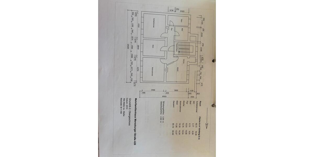 Etagenwohnung Halle (Saale) Silberhöhe - 4 Zimmer, 80 m&sup2;, 680&euro; | Angebot:26703980