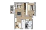 Etagenwohnung Merseburg - 3 Zimmer, 59 m&sup2;, 341&euro; | Angebot:26662548