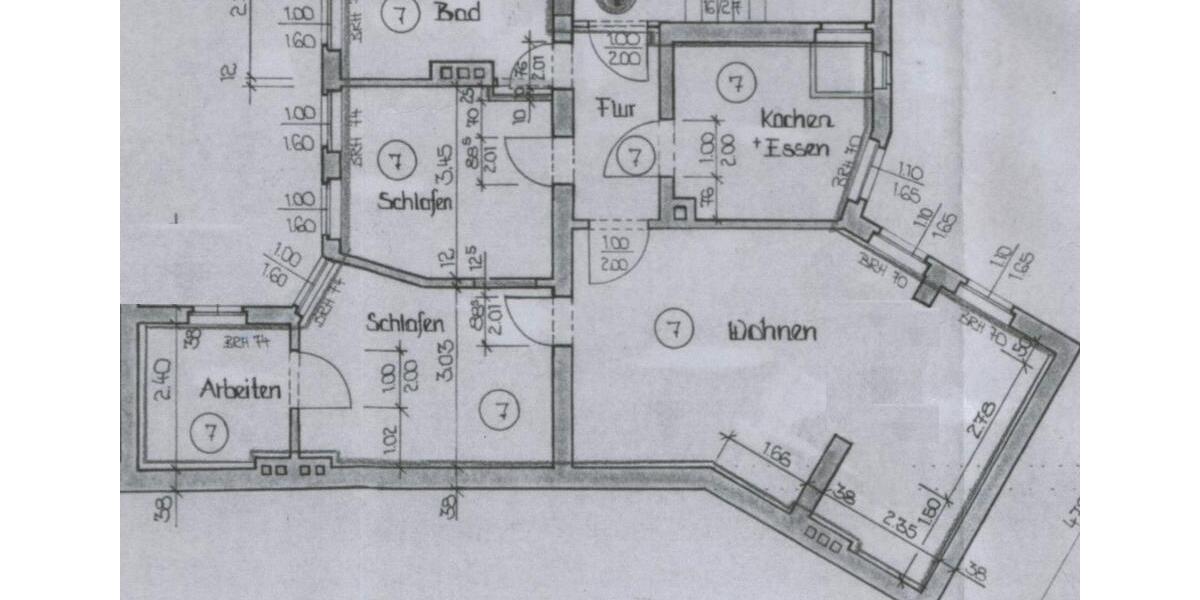 Etagenwohnung Halle (Saale) Damaschkestraße - 4 Zimmer, 90 m&sup2;, 675&euro; | Angebot:25990016