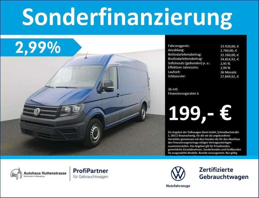 VW Crafter 14.350 km 33.920 € Halle 06110