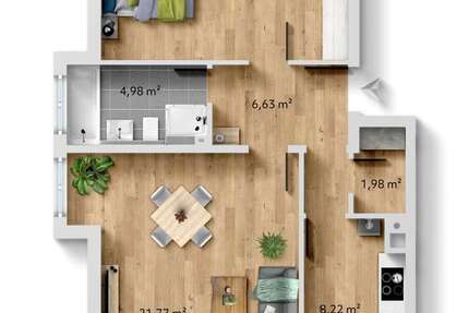 Wohnung Leuna-Kötschlitz Kötschlitz - 2 Zimmer, 64 m&sup2;, 85.000&euro; | Angebot:26929465