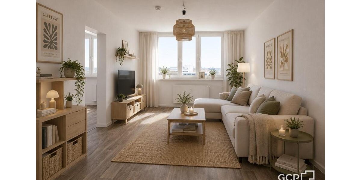 Etagenwohnung Halle (Saale) Halle-Neustadt - 3 Zimmer, 66 m&sup2;, 565&euro; | Angebot:26072409