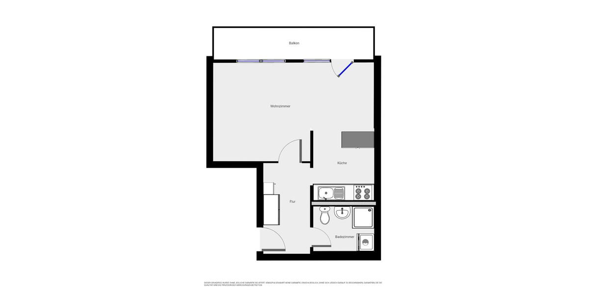 Erdgeschoßwohnung Halle (Saale) Halle-Neustadt - 1 Zimmer, 37 m&sup2;, 320&euro; | Angebot:25378241