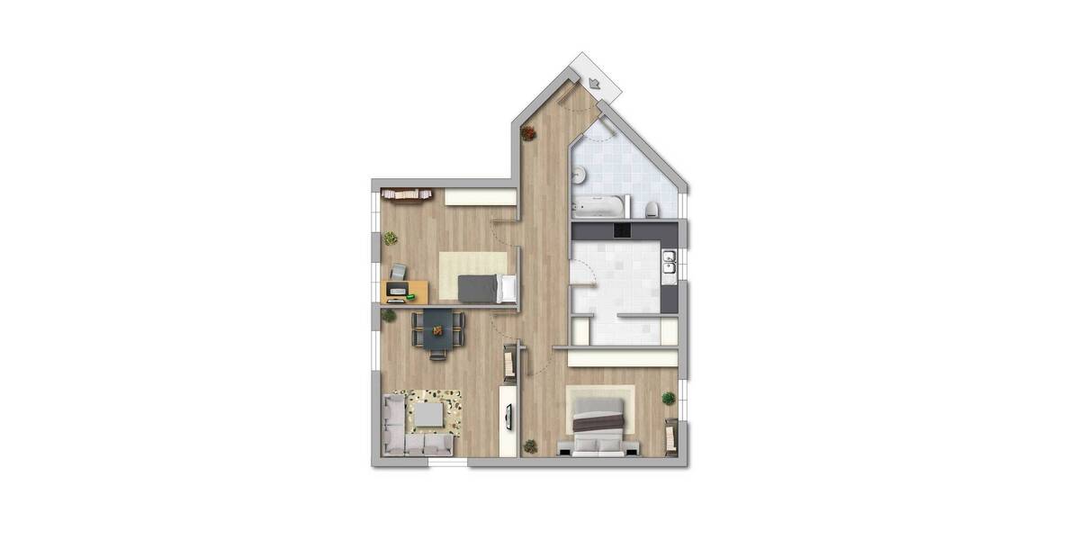 Etagenwohnung Halle (Saale) Diemitz - 3 Zimmer, 95 m&sup2;, 643&euro; | Angebot:26804972