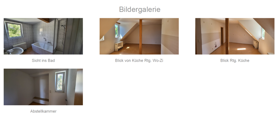 Dachgeschoßwohnung Sandersdorf-Brehna Torna - 2 Zimmer, 55 m&sup2;, 330&euro; | Angebot:25407098