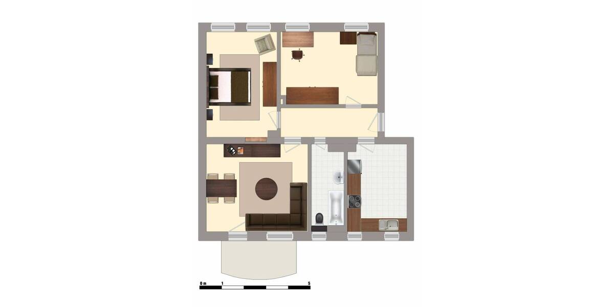 Etagenwohnung Merseburg Geusa - 3 Zimmer, 70 m&sup2;, 460&euro; | Angebot:26851574