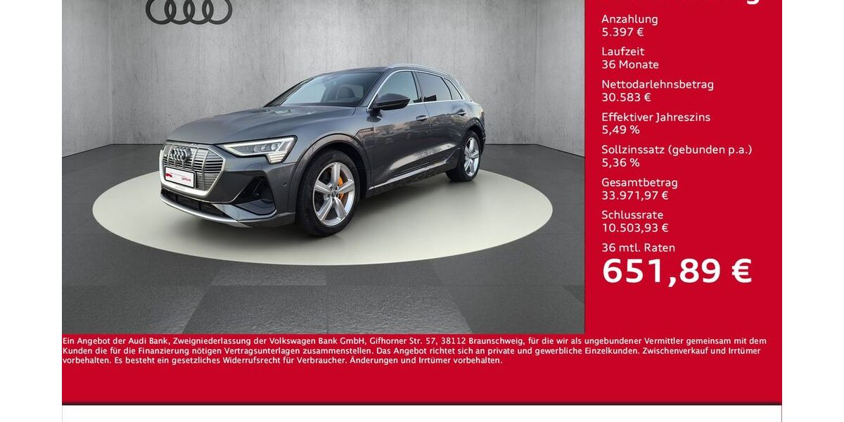 Audi e-tron 33.800 km 35.980 &euro; Halle 06122