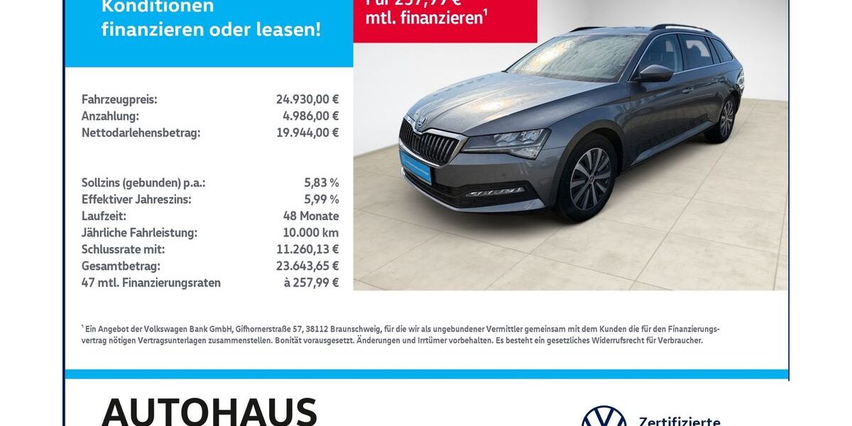 Skoda Superb 73.551 km 24.930 &euro; Bitterfeld-Wolfen 06749