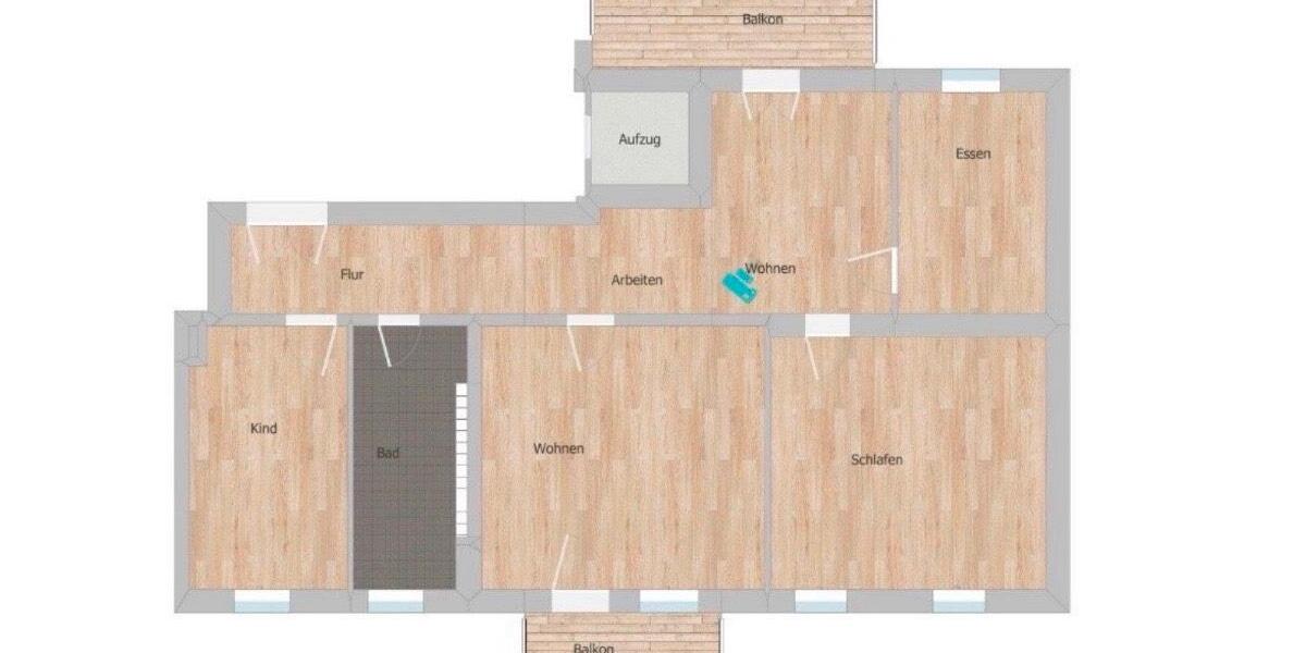 Etagenwohnung Halle (Saale) Am Wasserturm/Thaerviertel - 4 Zimmer, 103 m&sup2;, 359.000&euro; | Angebot:26940717