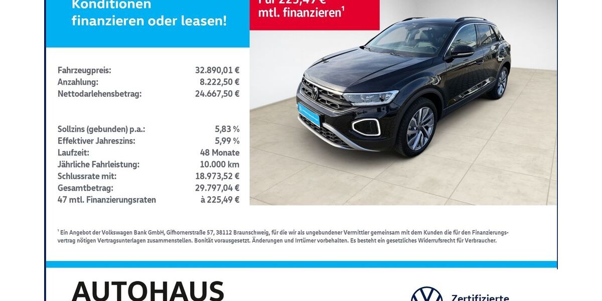 VW T-Roc 29.855 km 32.480 &euro; Bitterfeld-Wolfen 06749