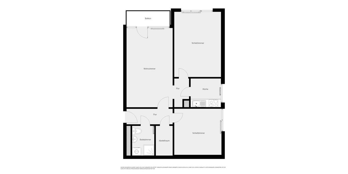 Etagenwohnung Halle (Saale) Halle-Neustadt - 3 Zimmer, 66 m&sup2;, 423&euro; | Angebot:26635043