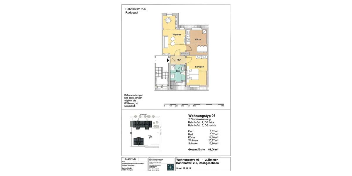 Etagenwohnung Südliches Anhalt - 2 Zimmer, 61 m&sup2;, 366&euro; | Angebot:23645823