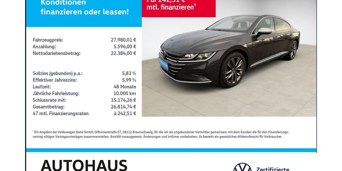 VW Arteon 30.252 km 27.480 &euro; Bitterfeld-Wolfen 06749