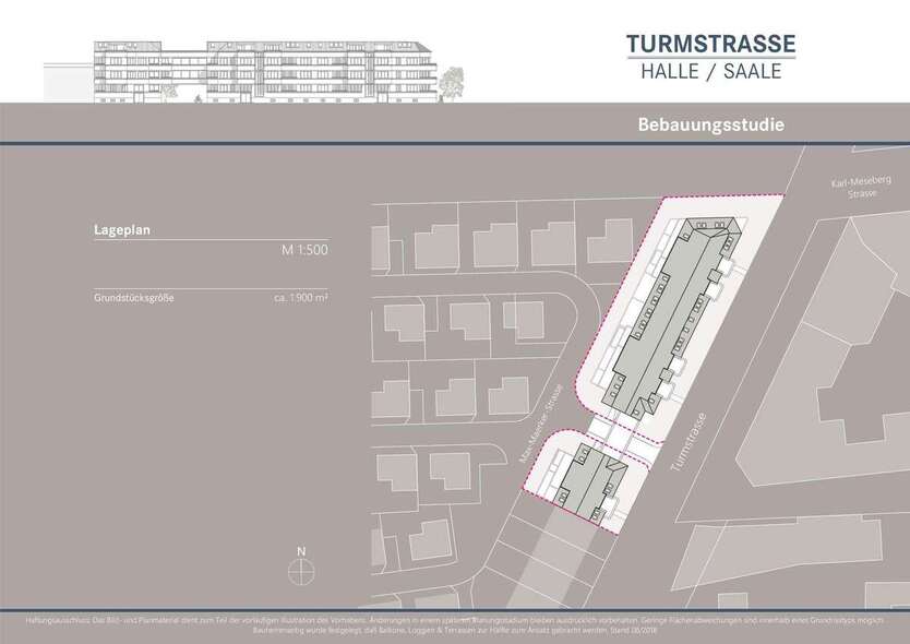 Projektiertes Baugrundstück für ca. 2.731 m² vermietbare Fläche zimmer