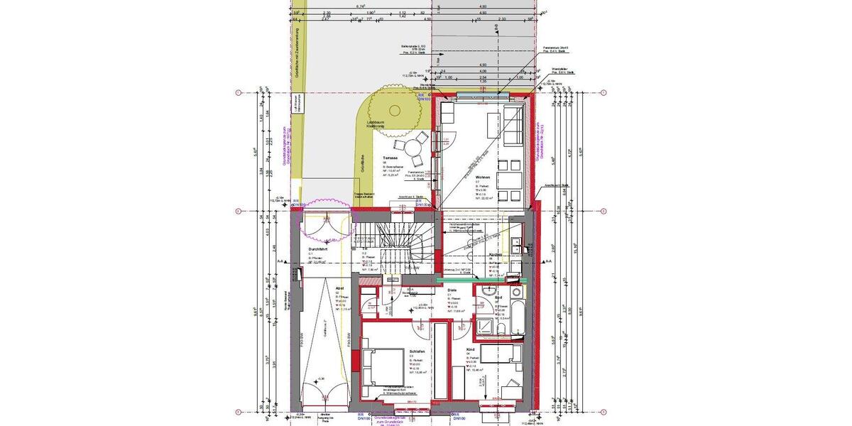 Erdgeschoßwohnung Halle (Saale) Damaschkestraße - 3 Zimmer, 80 m&sup2;, 1.100&euro; | Angebot:26518995