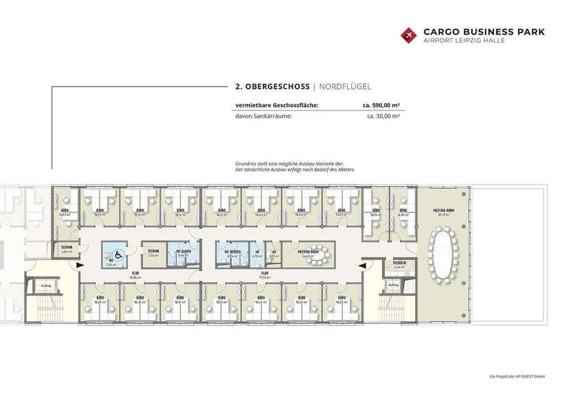 Energieeffiziente Gewerbeimmobilie mit Top-Verkehrsanbindung in Schkeuditz zimmer