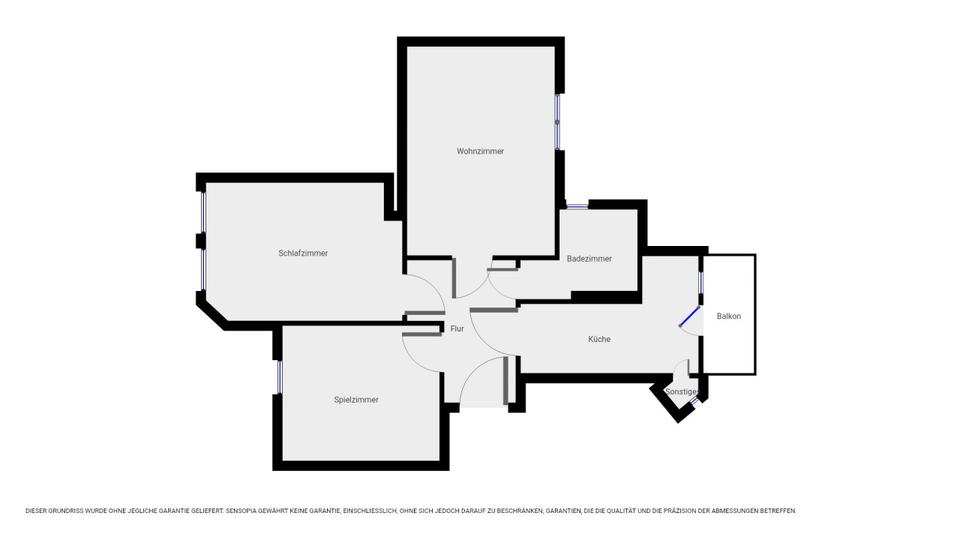 Etagenwohnung Halle (Saale) Damaschkestraße - 3 Zimmer, 70 m&sup2;, 418&euro; | Angebot:25579431