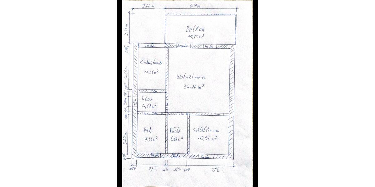 Etagenwohnung Delitzsch - 3 Zimmer, 81 m&sup2;, 120.000&euro; | Angebot:24870583