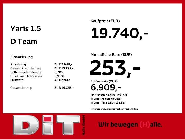 Toyota Yaris 9.980 km 19.740 &euro; Halle 06130