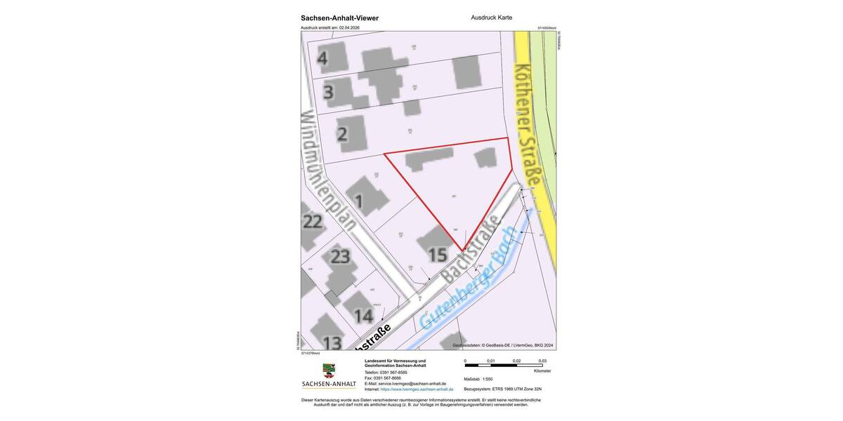 Grundstück Petersberg Sennewitz - 58.750&euro; | Angebot:26153810