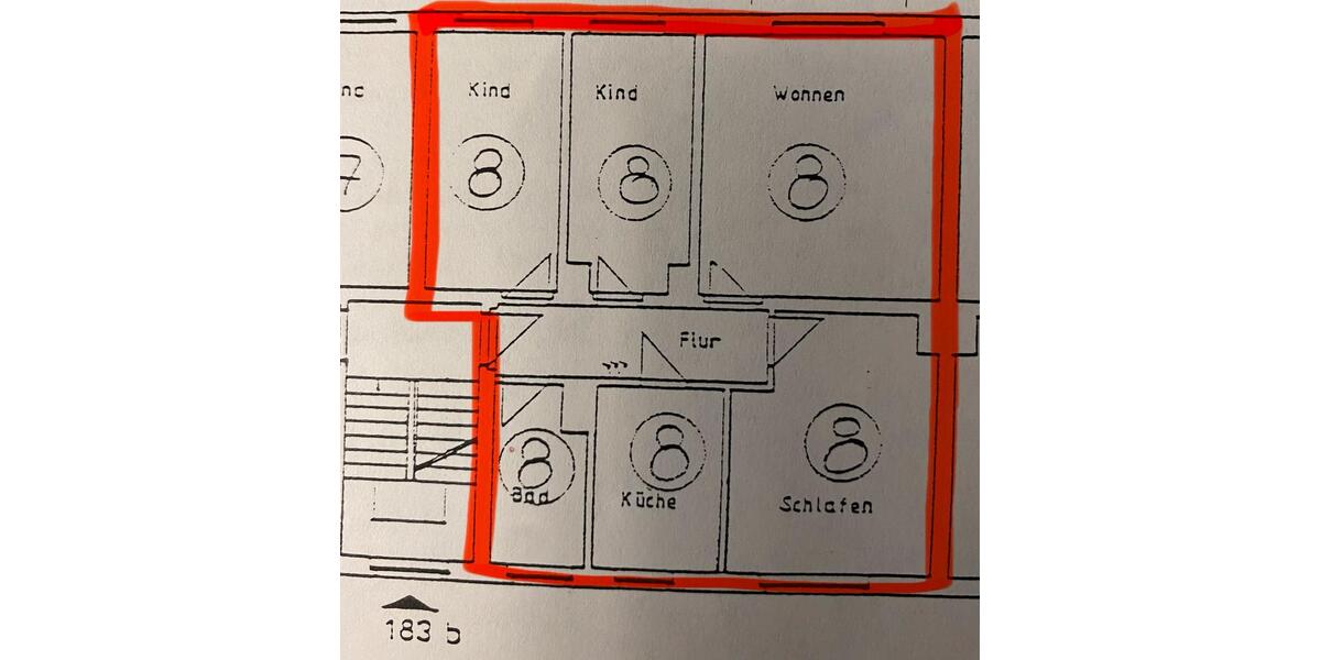 Etagenwohnung Halle (Saale) Frohe Zukunft - 4 Zimmer, 68 m&sup2;, 135.000&euro; | Angebot:27662257