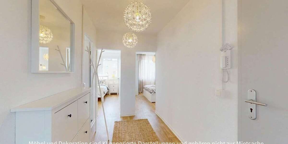 Etagenwohnung Halle Heide-Nord/Blumenau - 3 Zimmer, 57 m&sup2;, 401&euro; | Angebot:26939953