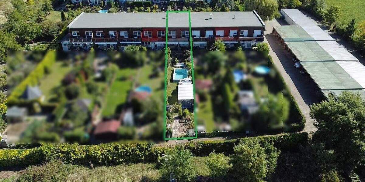 Modernisiertes Reihenmittelhaus mit Pool, idyllischem Garten in Wörmlitz Halle (Saale) 4 zimmer