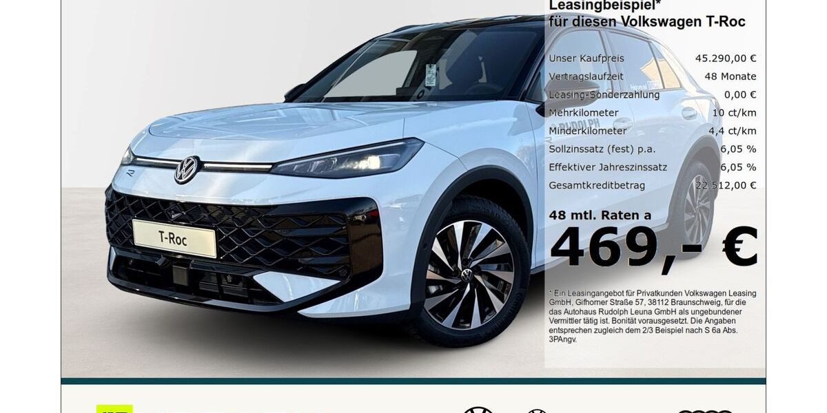 VW T-Roc 3.500 km 44.480 &euro; Leuna 06237